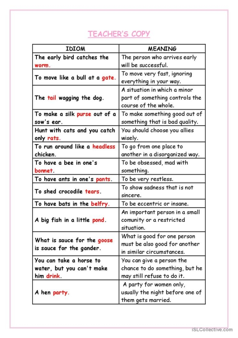 english idioms and idiomatic expressions english idioms and idiomatic expressions