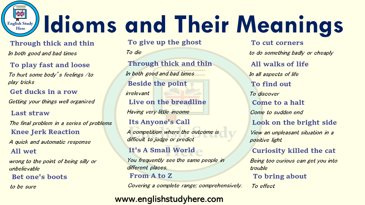 english and idioms english and idioms