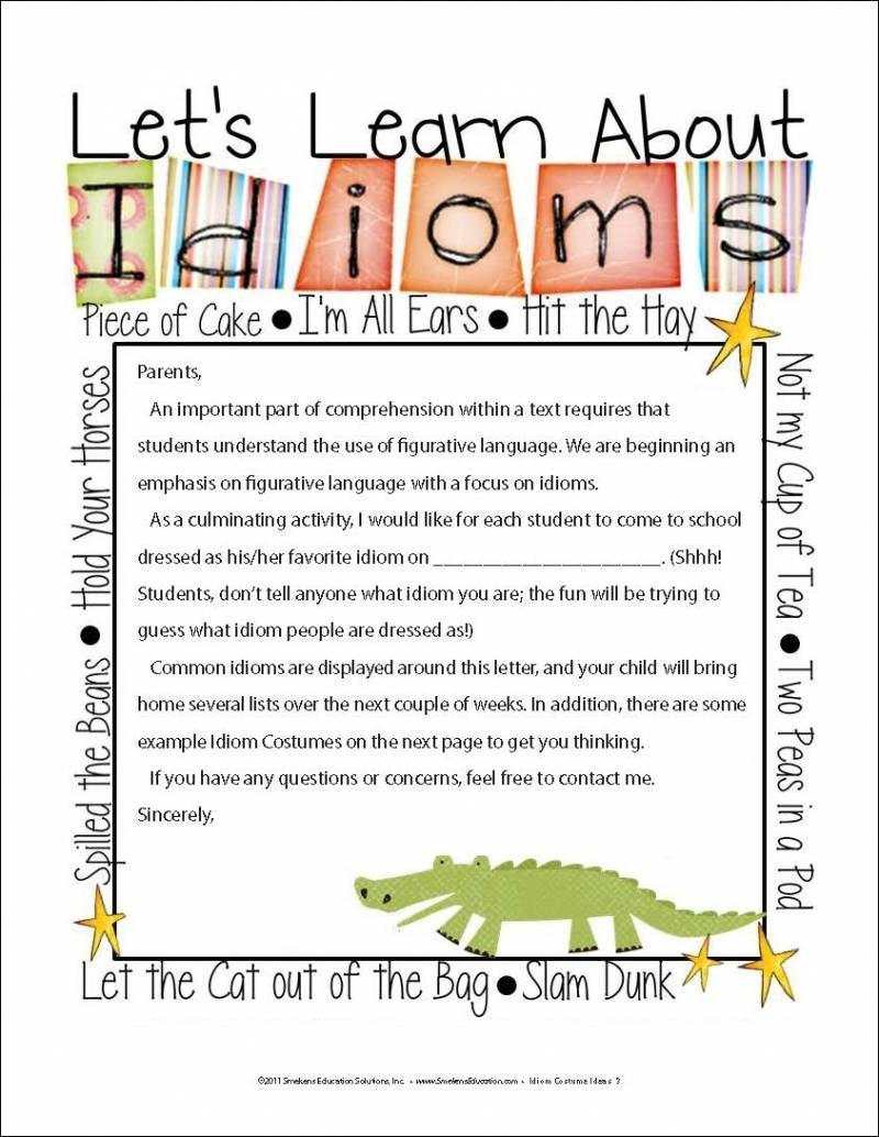 Include Idiom Costumes In Fall Party