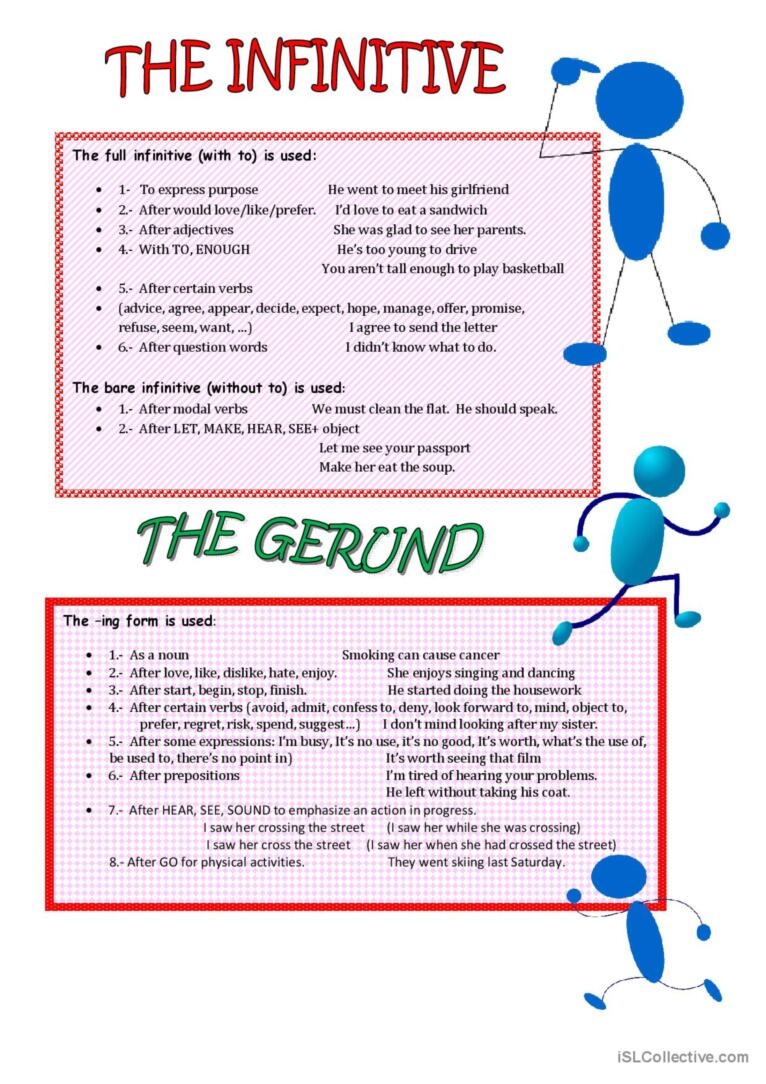 gerund vs infinitive rules gerund vs infinitive rules