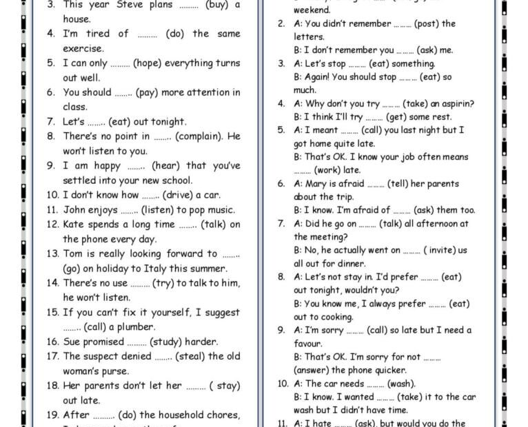 Infinitive Or Gerund English ESL Worksheets Pdf Doc 41 OFF