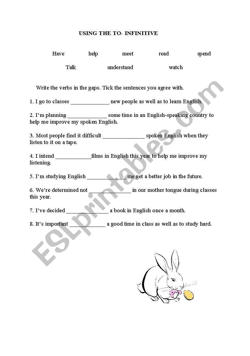 gerund or infinitive liveworksheets