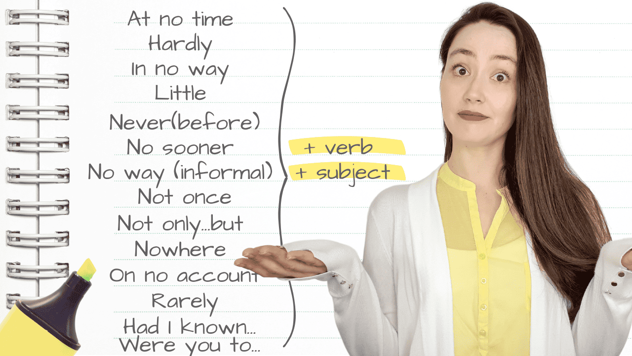 INVERSION Advanced English Grammar Adverbials Conditionals