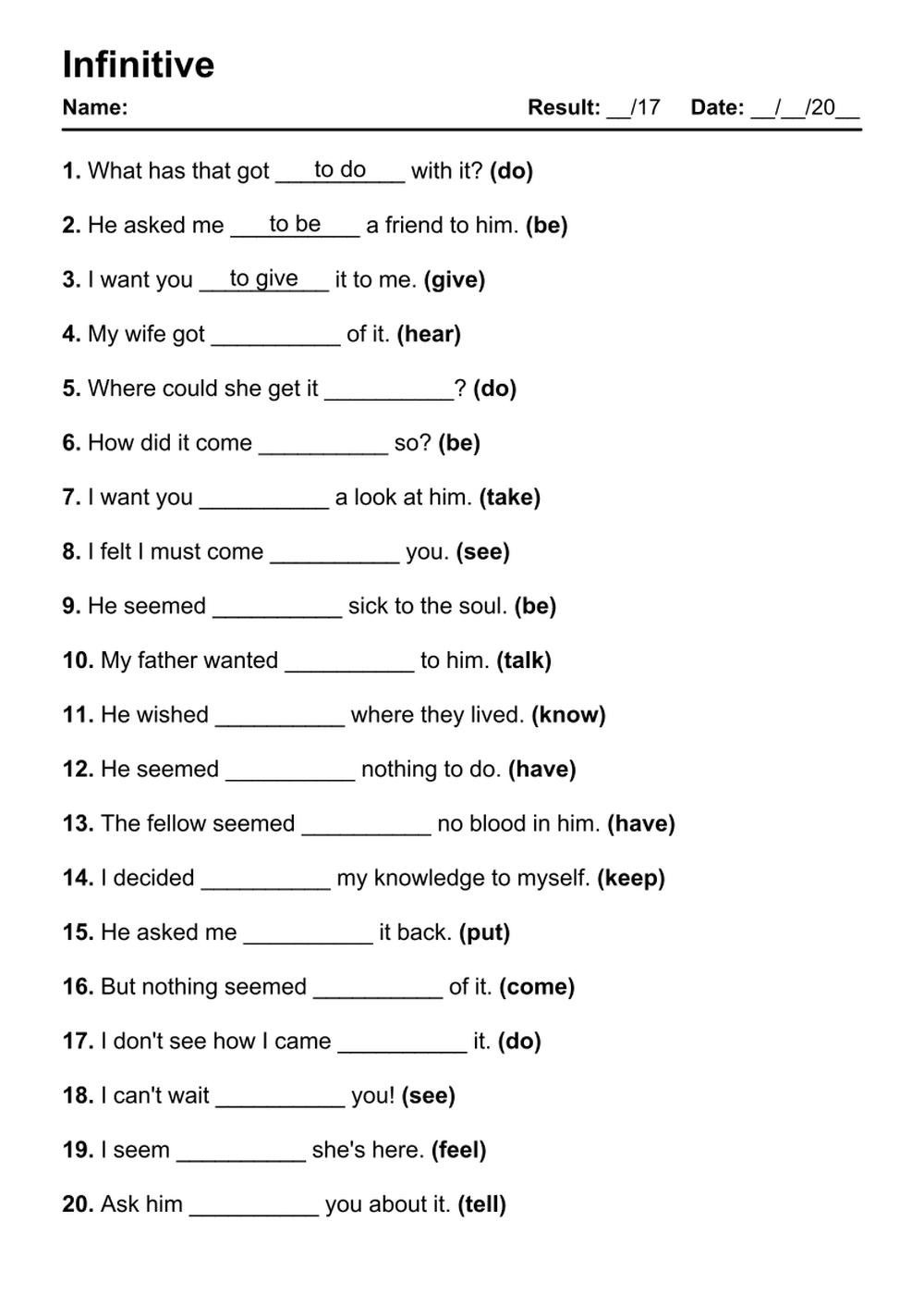 Ir A Infinitive Worksheet Answers Printable Word Sear Vrogue co