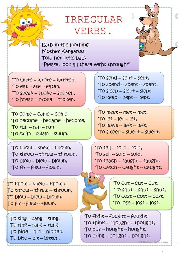 irregular verbs irregular verbs