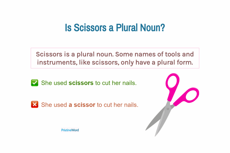 Is Scissors A Plural Noun