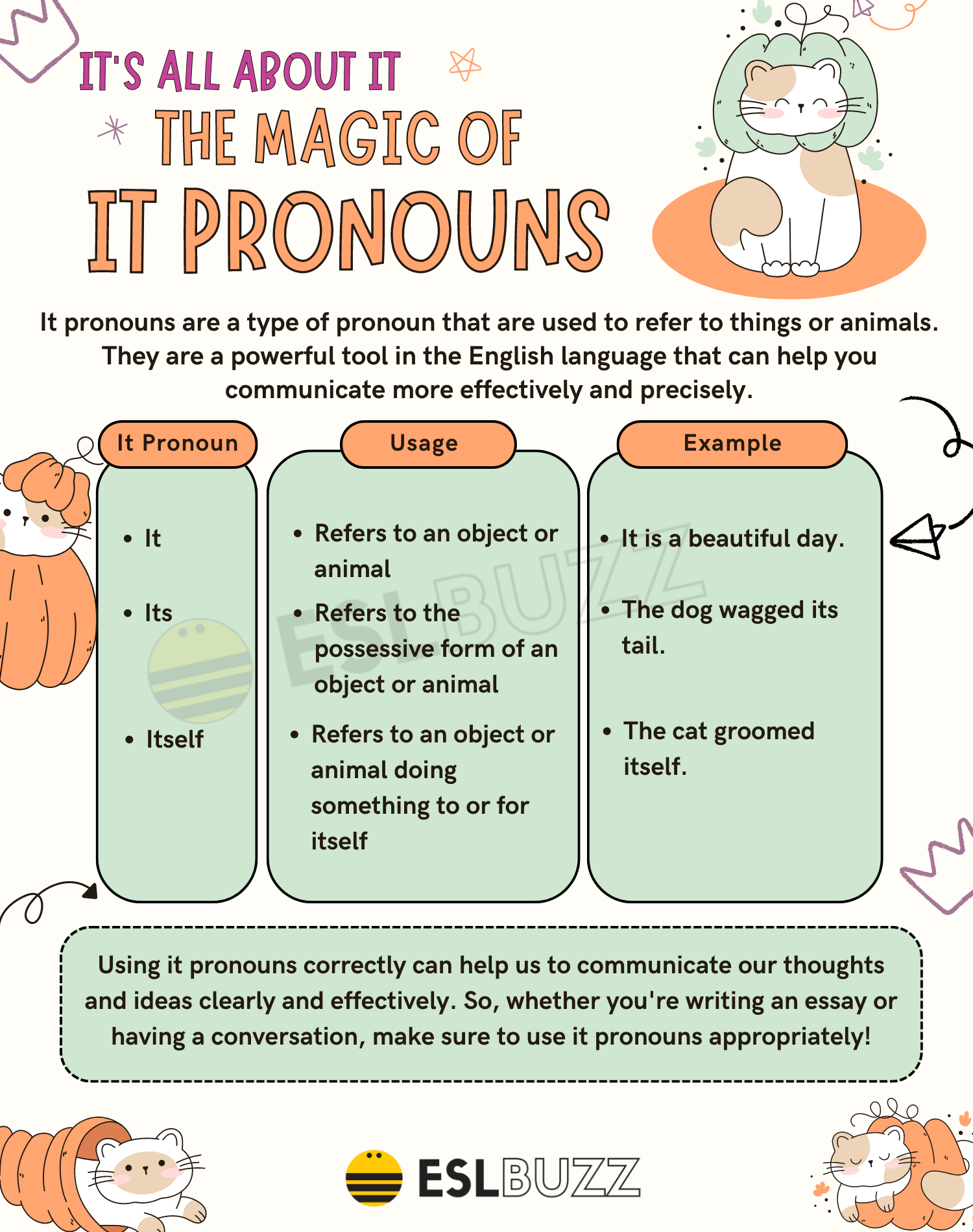 It Pronouns Is 39 It 39 A Pronoun Explained For English Learners ESLBUZZ