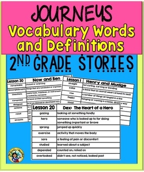 vocabulary words and definitions