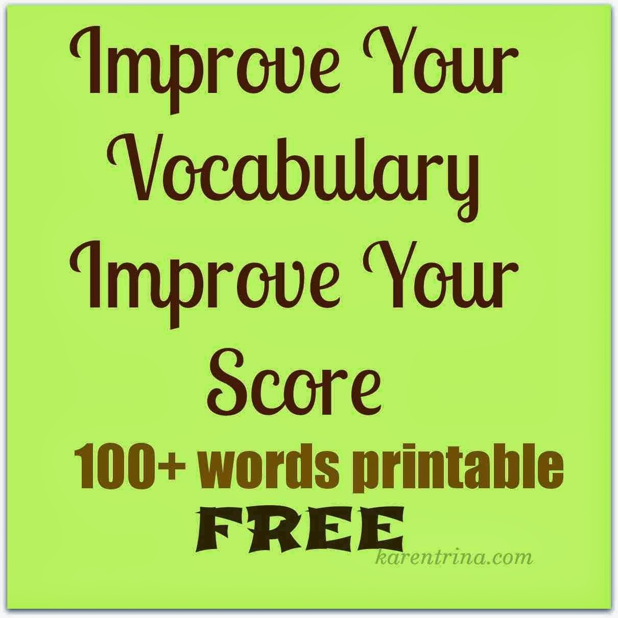 KarenTrina Childress Improve Your Vocabulary Improve Your SAT Or ACT 