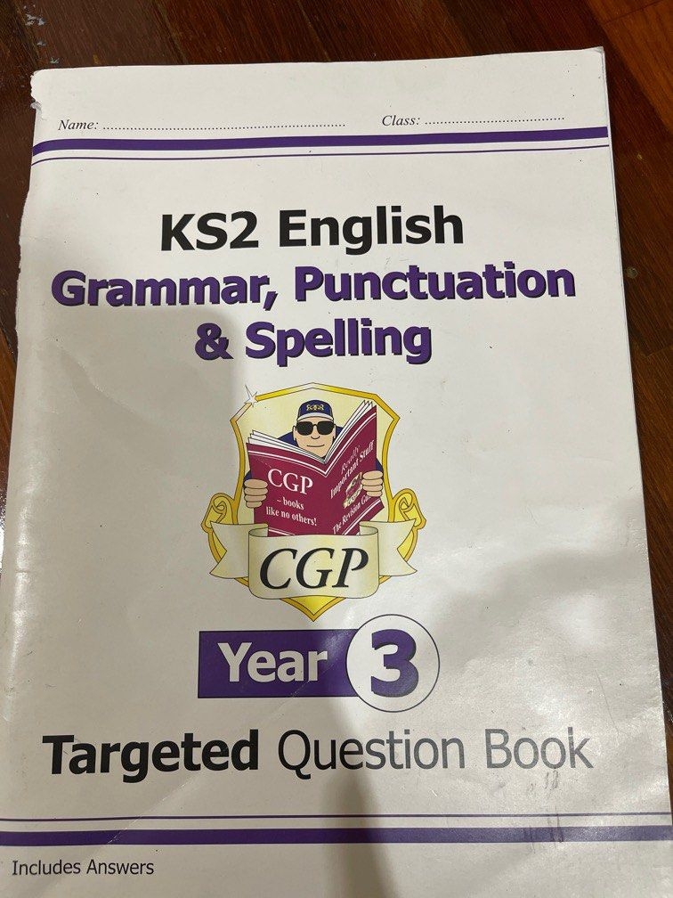 KS2 English Grammar Punctuation Spelling Year 3 Hobbies Toys 