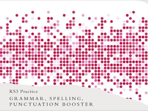 KS3 Spelling Grammar Punctuation Booster Teaching Resources