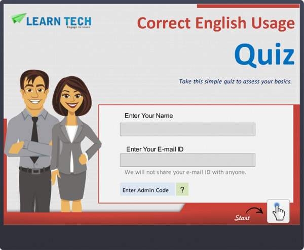 Leaderboard Correct English Usage Quiz E Learning Learn Tech