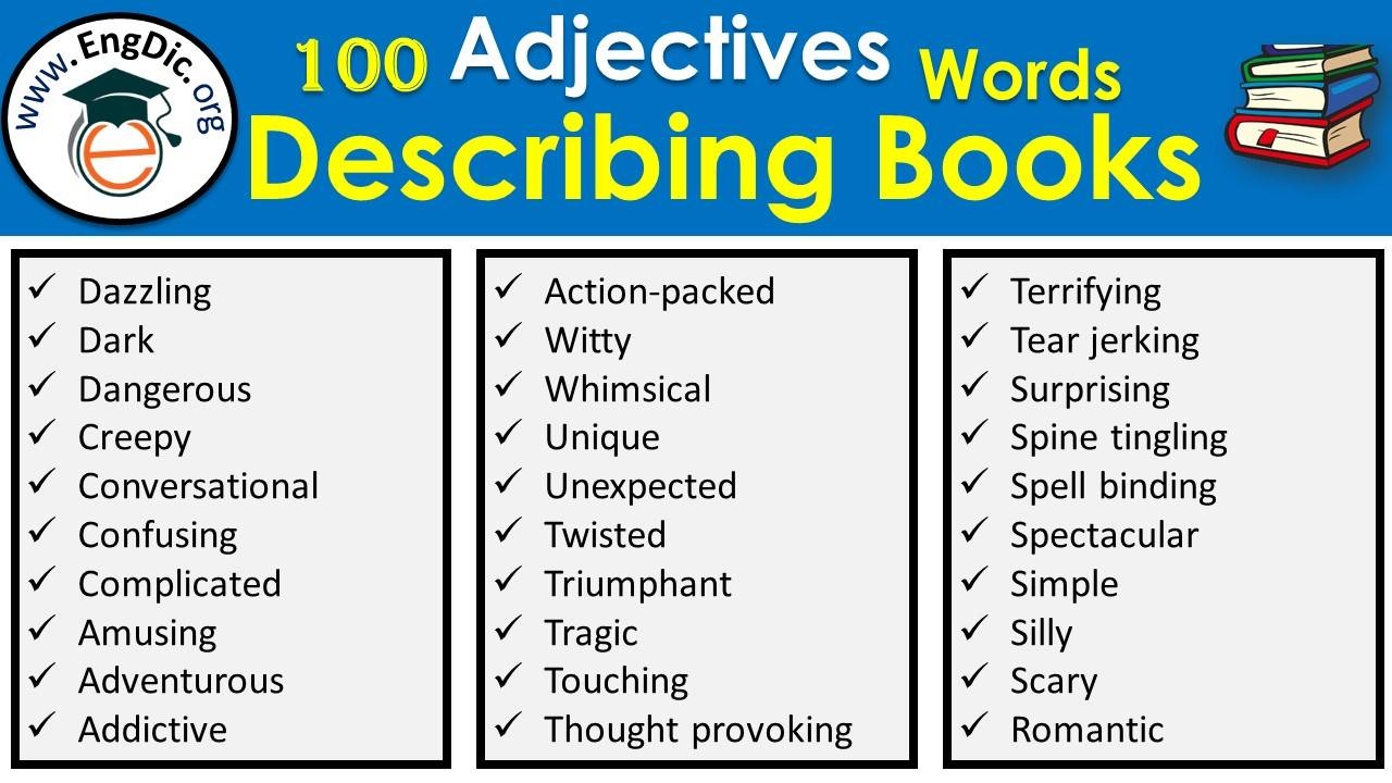 List Of Adjectives To Describe A Love Templates Printable Free