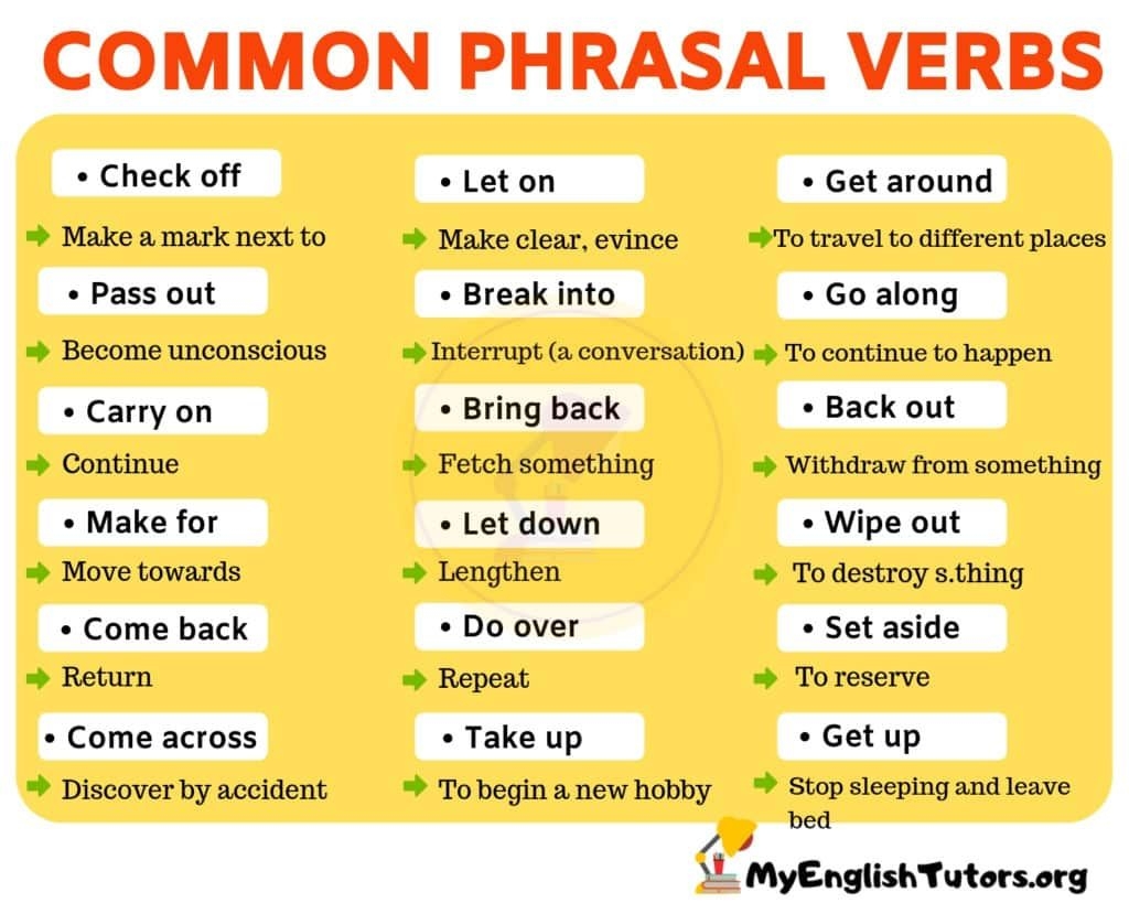 List Of Phrasal Verbs Pdf Westcoastmaz