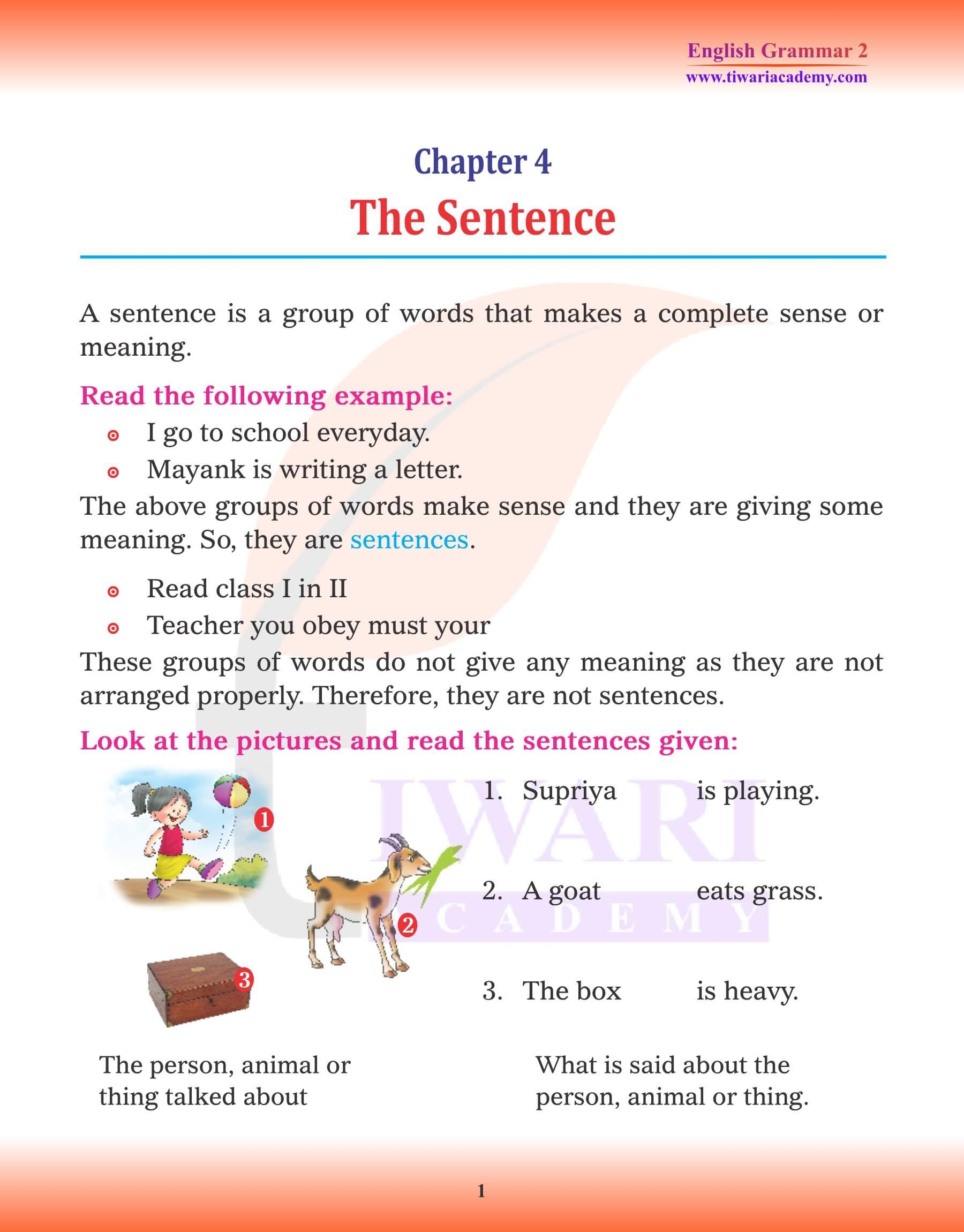 Make Sentences In English For Cl 2 Worksheets With Answers Infoupdate