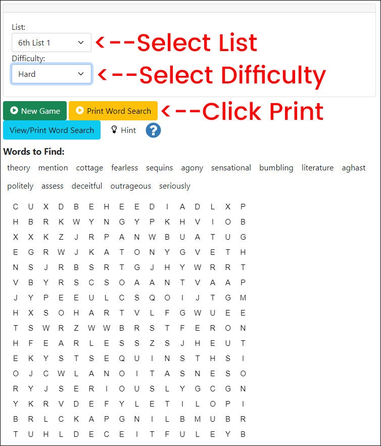 Make Vocabulary Worksheets Online Vocabulary Stars
