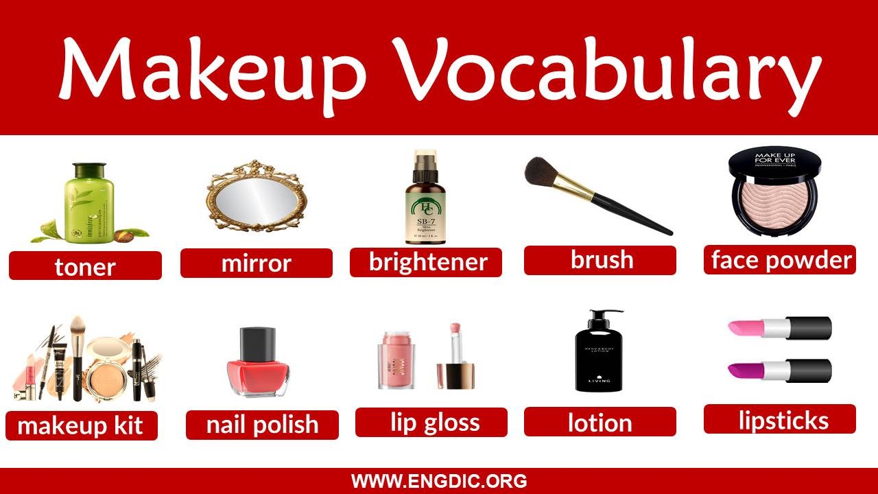 Makeup Vocabulary Words With Pronunciation Archives EngDic