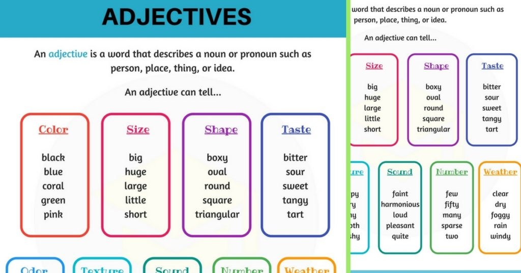 Mastering Adjectives In English With Examples 7ESL