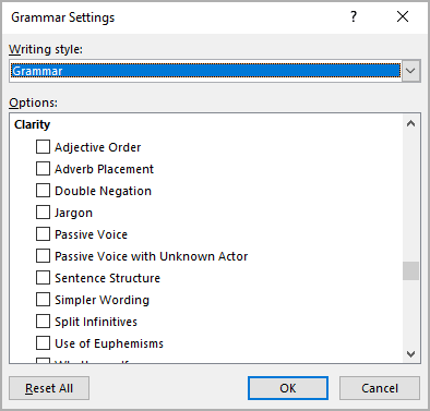 Microsoft Word 2016 Grammar Check Passive Voice Explorevse