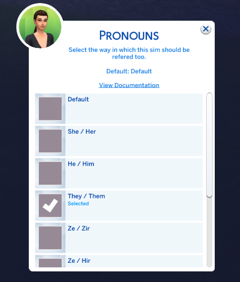 Mod The Sims Refer Non Binary Pronouns