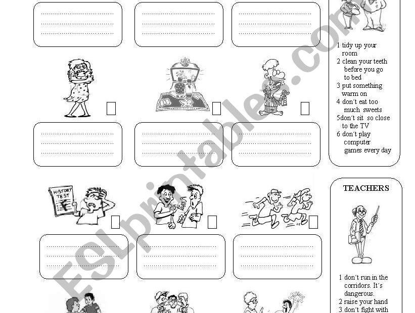 Modal Verb Should Worksheet
