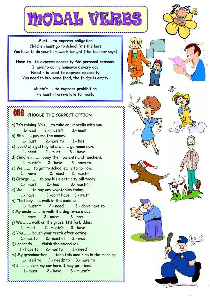 MODAL VERBS English ESL Worksheets For Distance Learning And Physical 