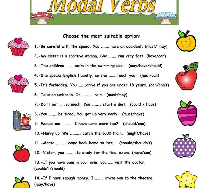 Modal Verbs Exercises Printable Honafrican