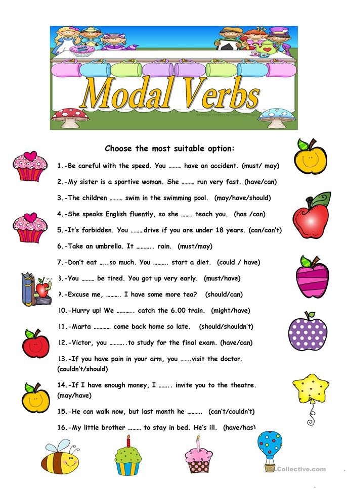 Modal Verbs Exercises Printable Honafrican
