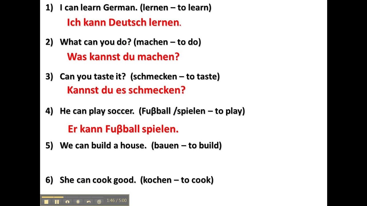 Modal Verbs German Modalverben Learn German Verb Practice My XXX Hot Girl