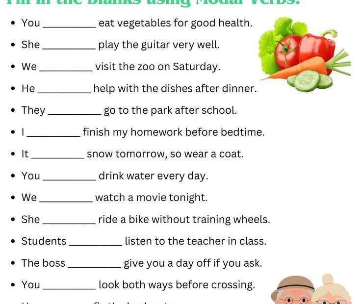 Modals Verbs Exercises With Answers In English Verb Verb Worksheets