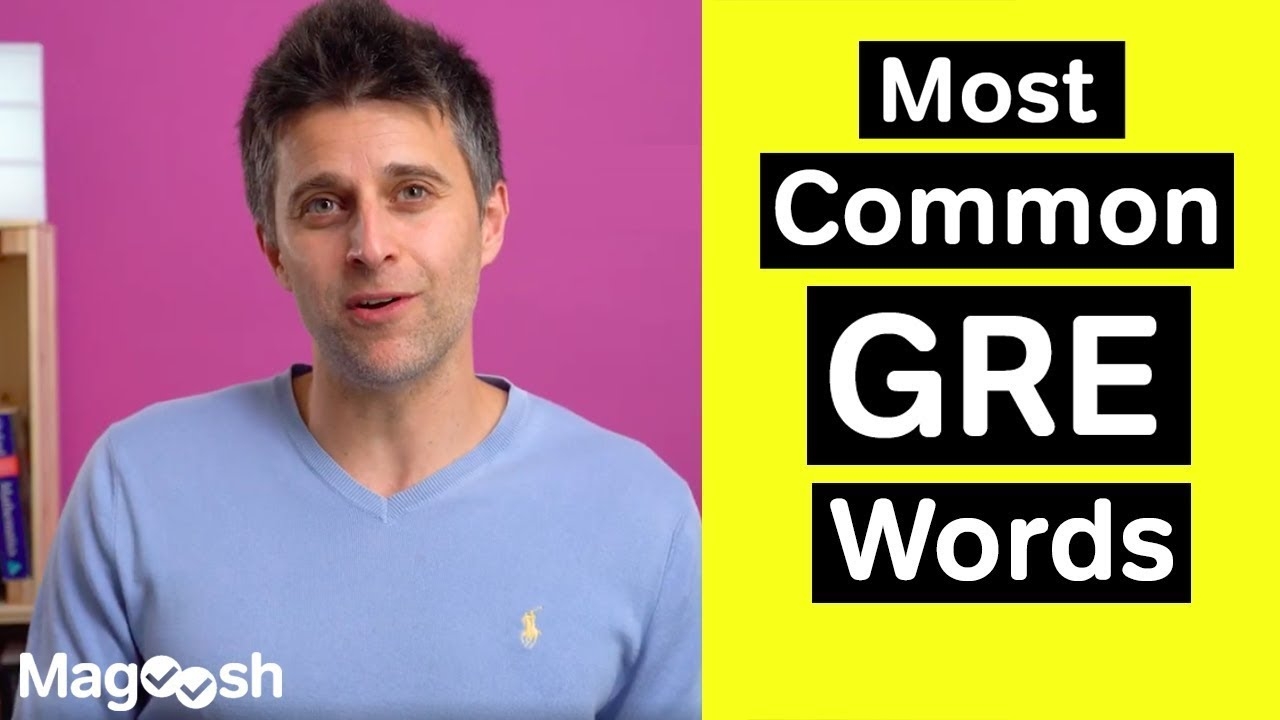 Most Common GRE Words GRE Vocabulary Wednesday