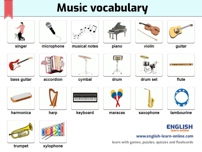 music vocabulary music vocabulary