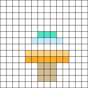 Neopronoun Mushroom Perler Bead Pattern Bead Sprites Misc Fuse Bead 