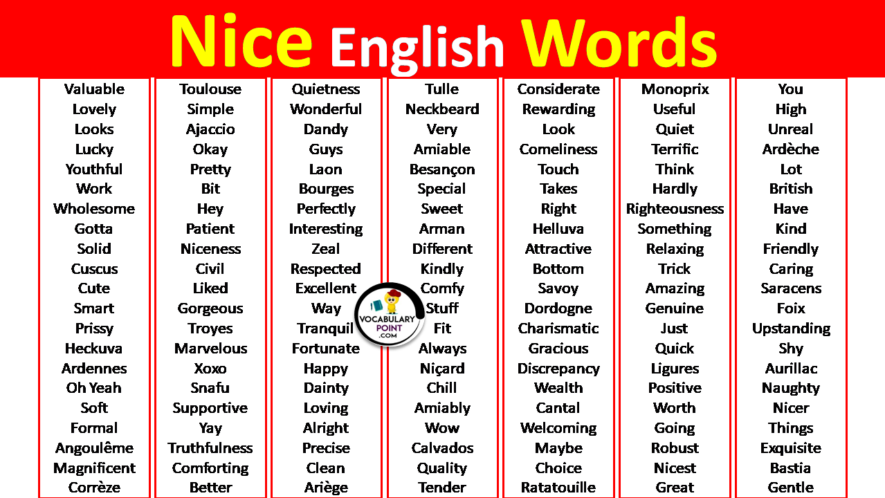 Nice English Words Archives Vocabulary Point Nice English Words Archives Vocabulary Point