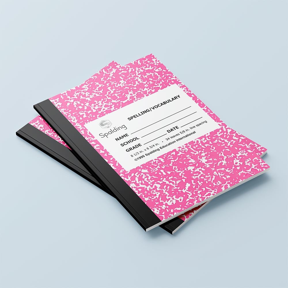 Notebook NB1 Pink Primary Spelling Vocabulary Notebook Spalding 