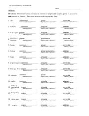 Noun Review Handout 1 pdf This Is Review Handout Do On Dochub Name 