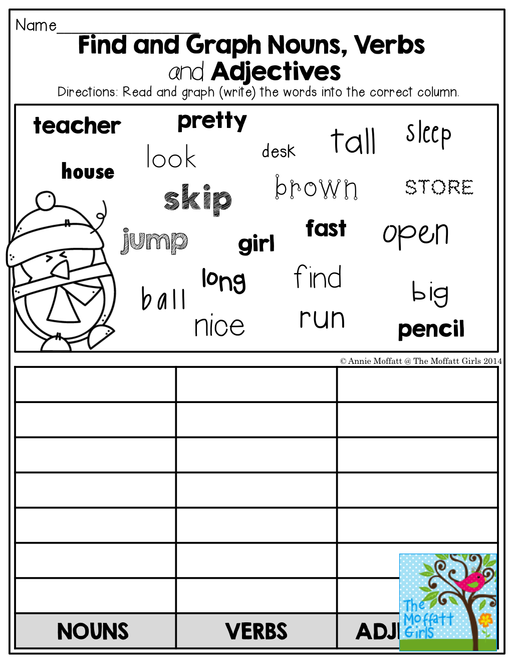 nouns and adjectives worksheets
