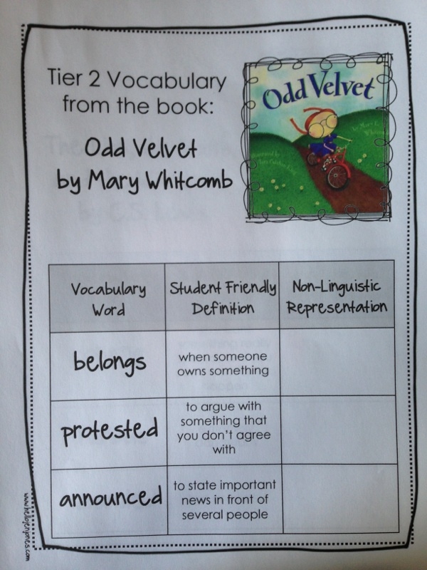 Odd Velvet By Mary Whitcomb Expand Vocabulary