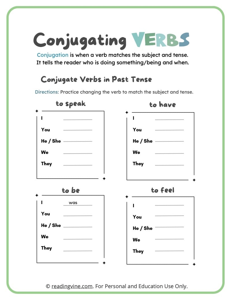 Old English Verb Conjugation Practice Infoupdate