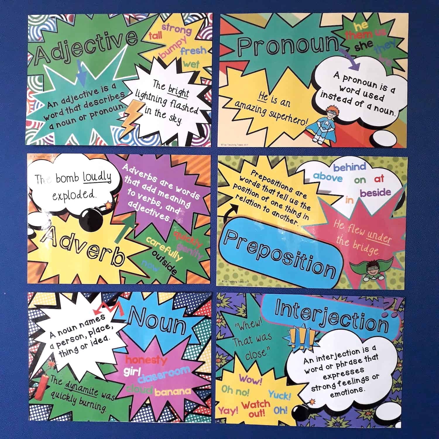 Parts Of Speech Posters Top Teaching Tasks