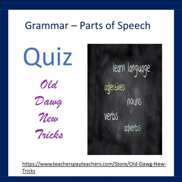 Parts Of Speech Quiz Made By Teachers