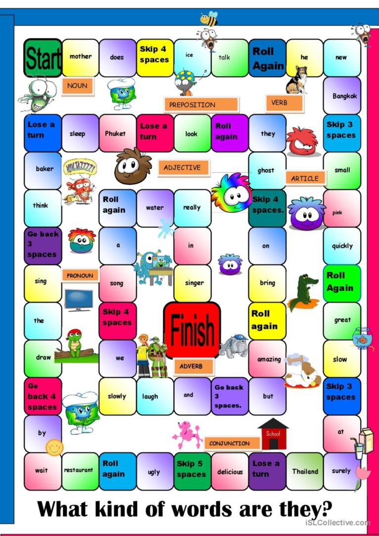 parts of speech games