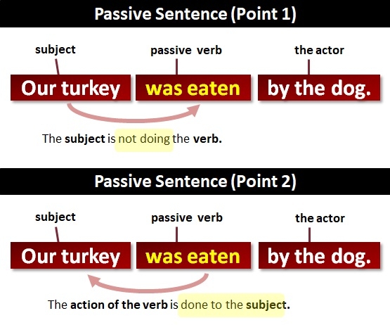 examples of passive sentences