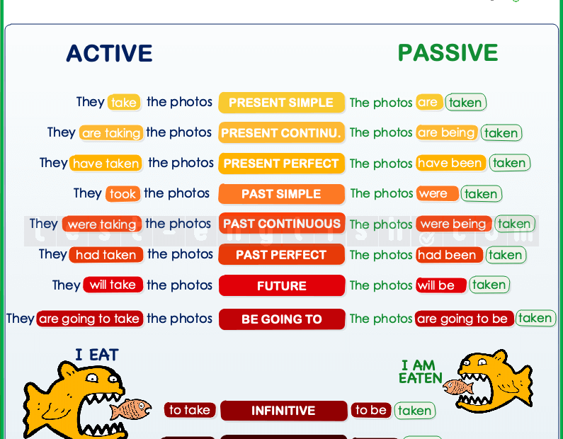 Passive Verb Forms Test English
