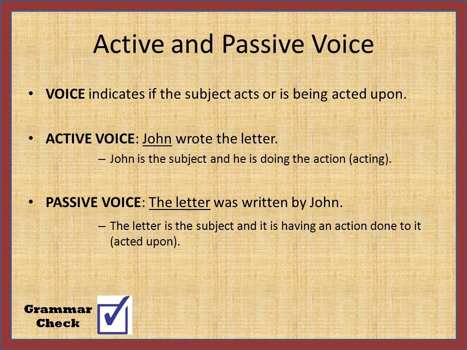 is this passive voice checker