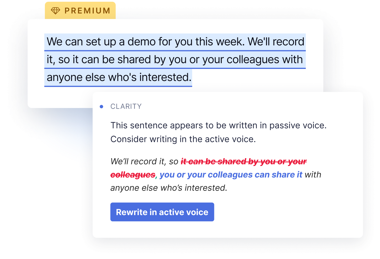 Passive Voice Checker Grammarly