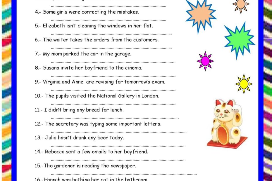 PASSIVE VOICE English ESL Worksheets Pdf Doc
