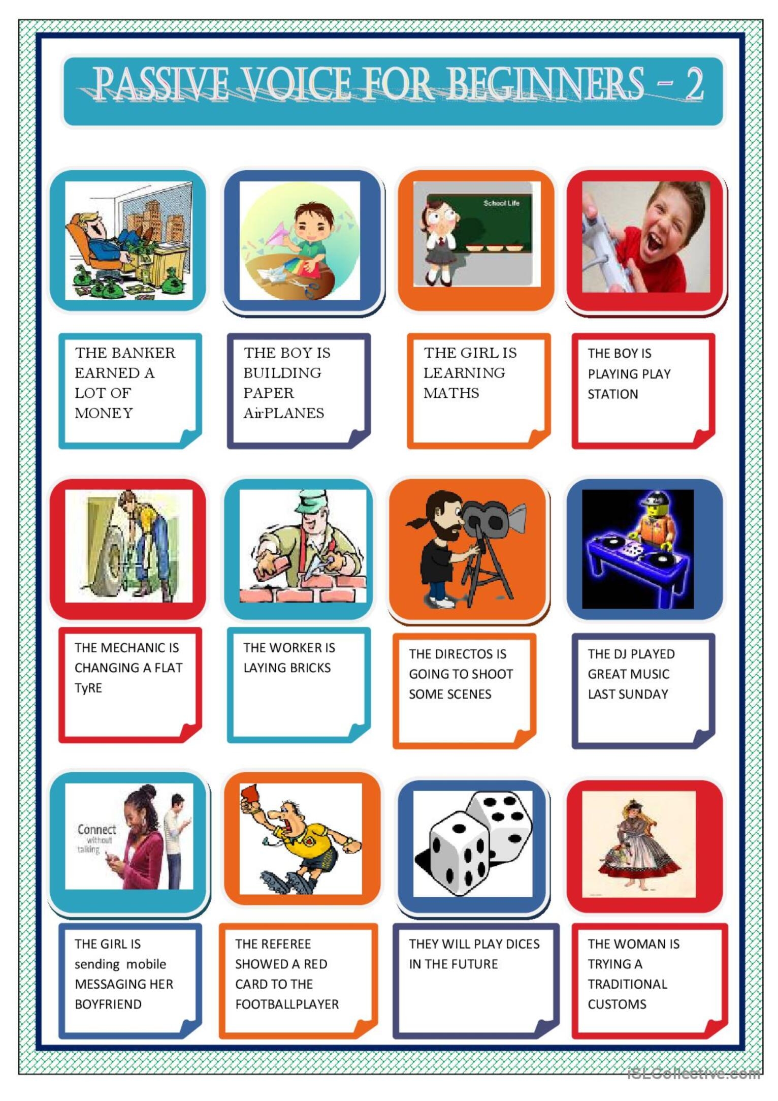 Passive Voice For Beginners 2 Gene English ESL Worksheets Pdf Doc