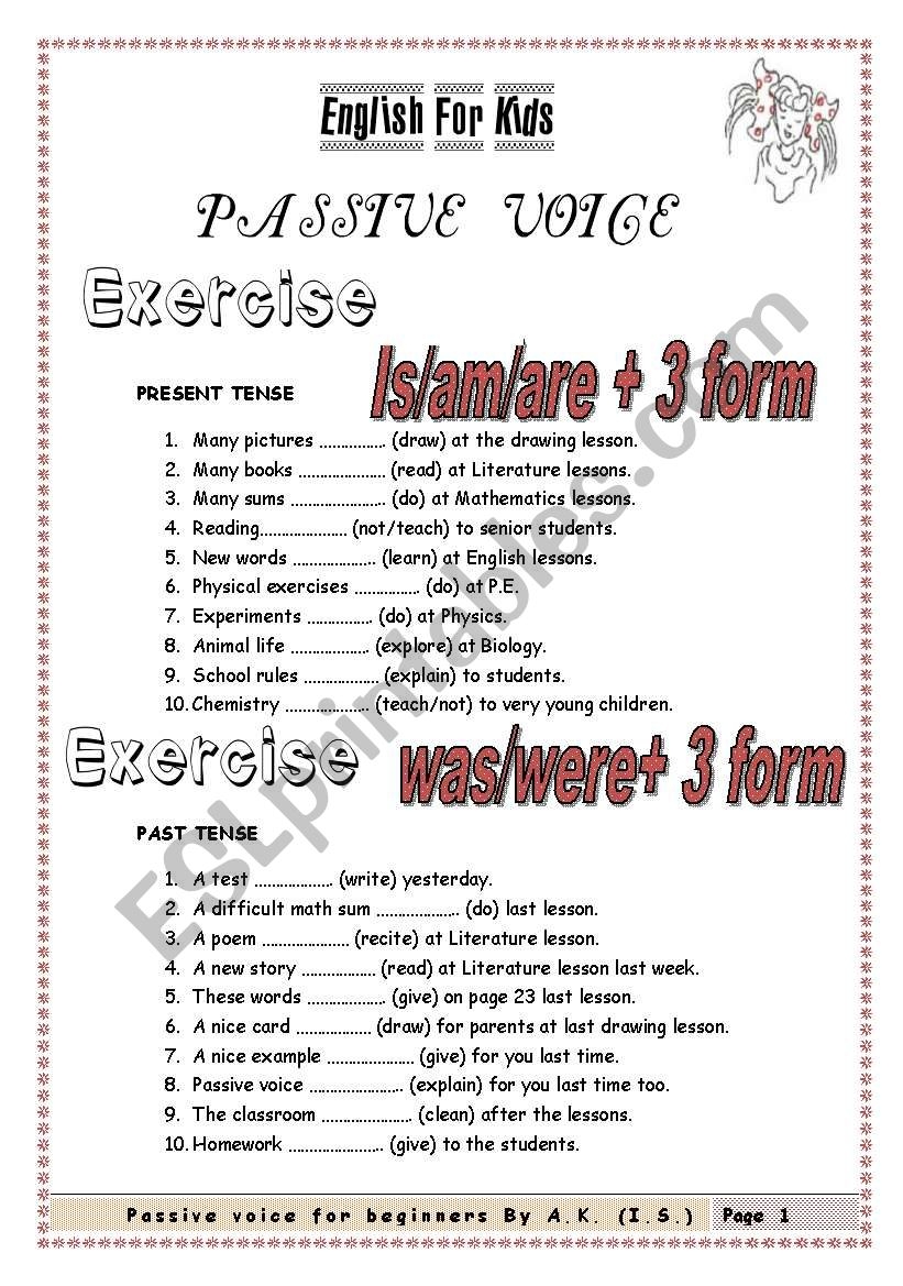 passive voice for beginners