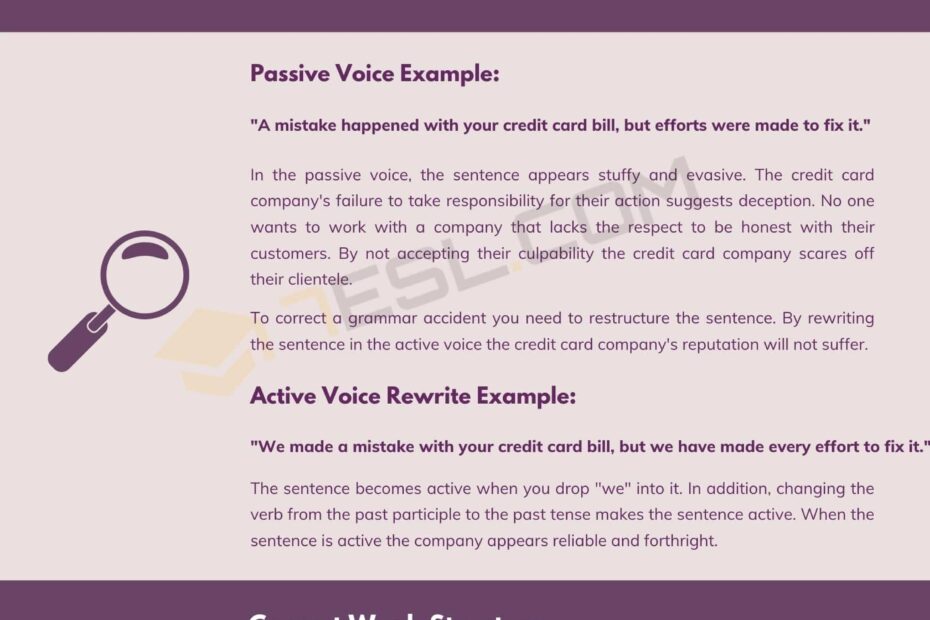 Passive Voice Misuse And And How To Fix Them 7ESL